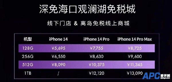 今日开卖！海南免税版iPhone14系列价格出炉 网友直言便宜的不够飞机票钱