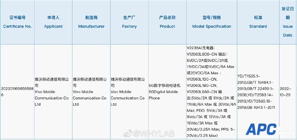 新款IMX989一英寸大底旗舰！vivo X90入网：支持120W快充