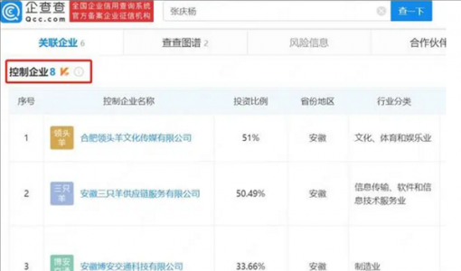 盘点疯狂小杨哥商业版图：控制10几家企业