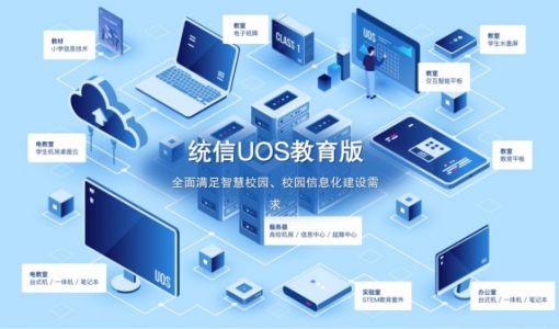 统信UOS教育成果瞩目：两大核心产品、三大应用生态、四大解决方案助力教育信创 ... ...