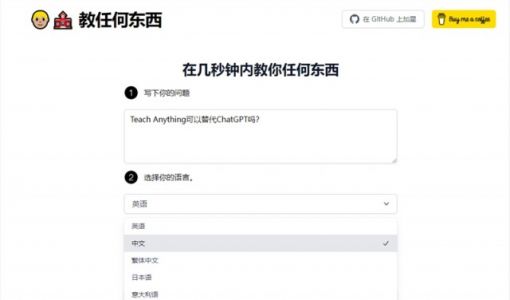 ChatGPT平替？在线问答工具Teach Anything使用教程