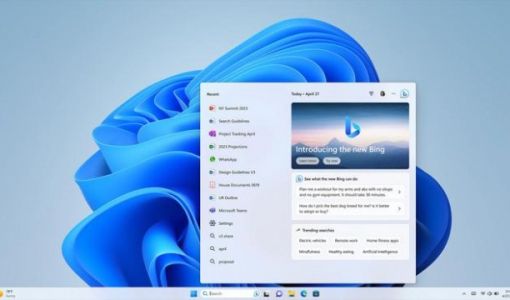 微软发布Windows 11重大更新 将新版必应集成到任务栏中