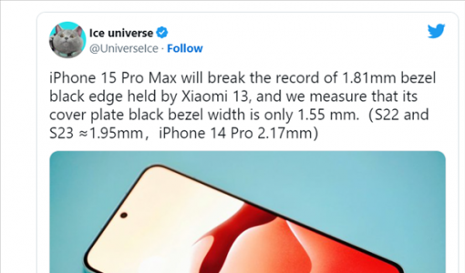iPhone 15 Pro Max CAD外观渲染图曝光：最窄1.5mm将打破纪录