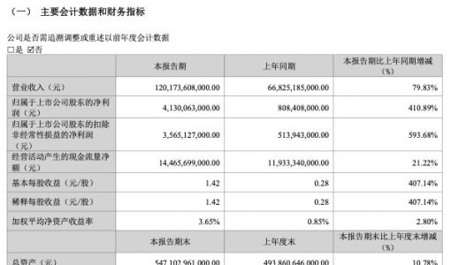 比亚迪一季度营收1201.74亿元 净利润超2021年全年