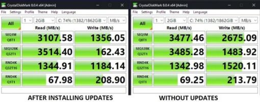 部分Win11用户反馈安装8月更新后 仍未修复SSD速度不达标问题