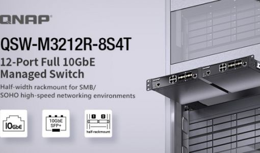 威联通（QNAP）推出 QSW-M3212R-8S4T 全 10 GbE 半机架式网管型交换机 ... ...