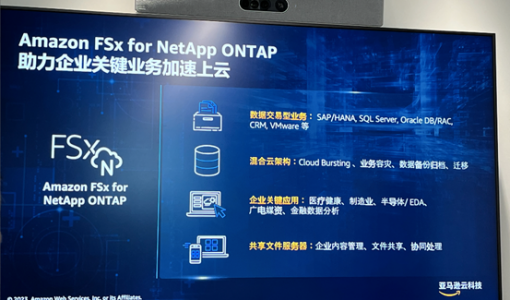 Amazon FSx for NetApp ONTAP存储服务中国区可用 提效文件存储云端部署 ... ...