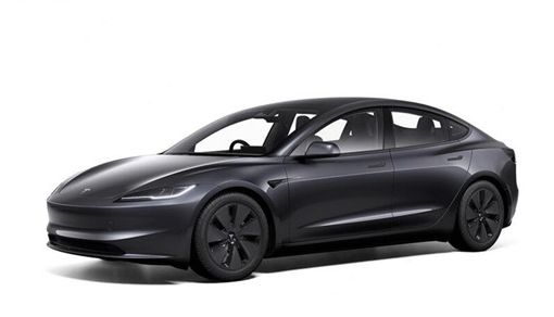 航拍显示一批国产右舵版焕新Model 3准备出口 已运送到码头