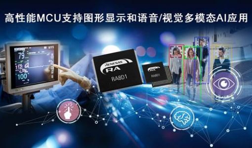 瑞萨电子宣布推出RA8D1微控制器（MCU）产品群