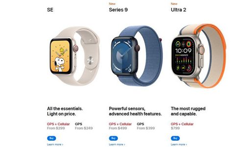 Apple Watch Series 9和Ultra 2已在苹果美国官网恢复销售
